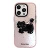 Black Pink Cartoon Suitable for IPhone 15 Apple 16pro Mobile Phone Case Max Three Dimensional Cat 1311 Sweet Cool 14