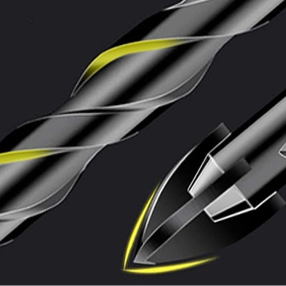 3-12mm Cross Hex Tile Drill Bit Set Precision Ground Hole Opener Porcelain Tile Drilling