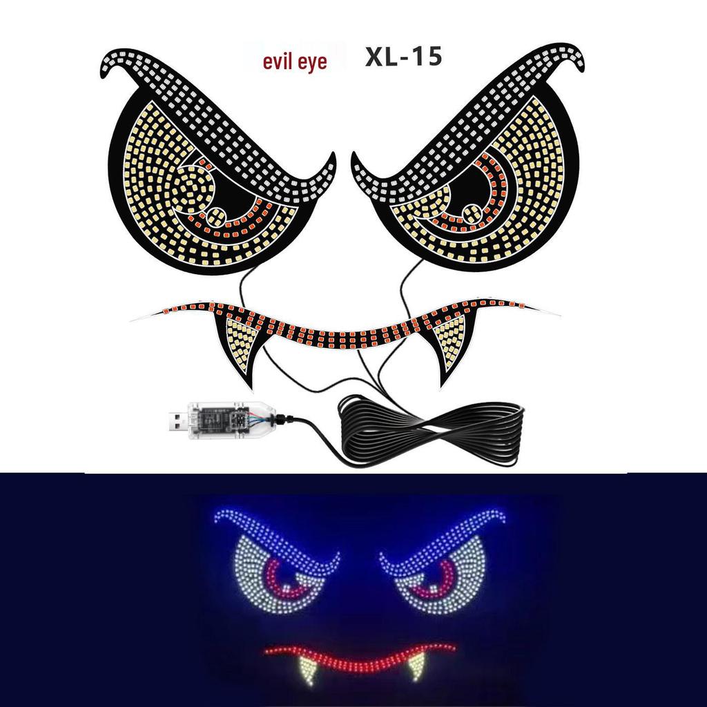 Vampire Demon Eye LED Car Light: Personalized Decorative Warning Lamp