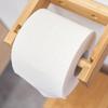 Bamboo Wall Mounted Toilet Paper Holder,Wooden Toilet Paper Holder,Adhesive Bathroom Tissue Holder,Wood Toilet Paper Roll Holder