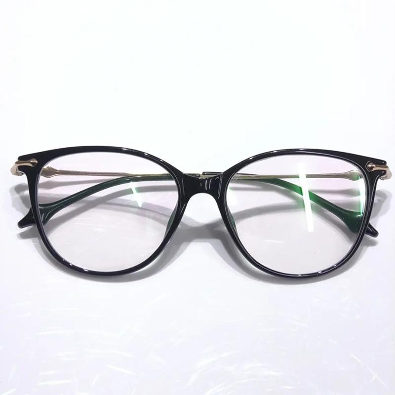 Fashionable Cat Eye Large Frame Reading Glasses, Elegant Women's Anti Blue Light Glasses, Anti Fatigue Reading Glasses