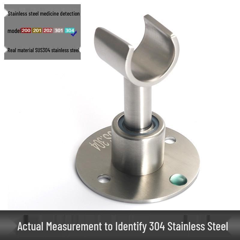 No-Drill 304 Stainless Steel Handheld Shower Head Wall Holder