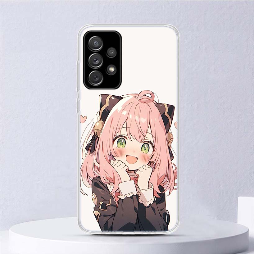 S-Spy Family Anya Soft Case For Samsung Galaxy A52 A42 A32 A22 A12 A02S Phone Cover A50 A51 A70 A71 A41 A31 A21S A40 A30 A20E A1