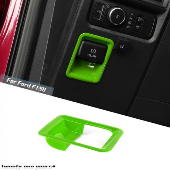 Light Green Handbrake Switch Panel Cover Trim For Ford F150 -22 Accessories