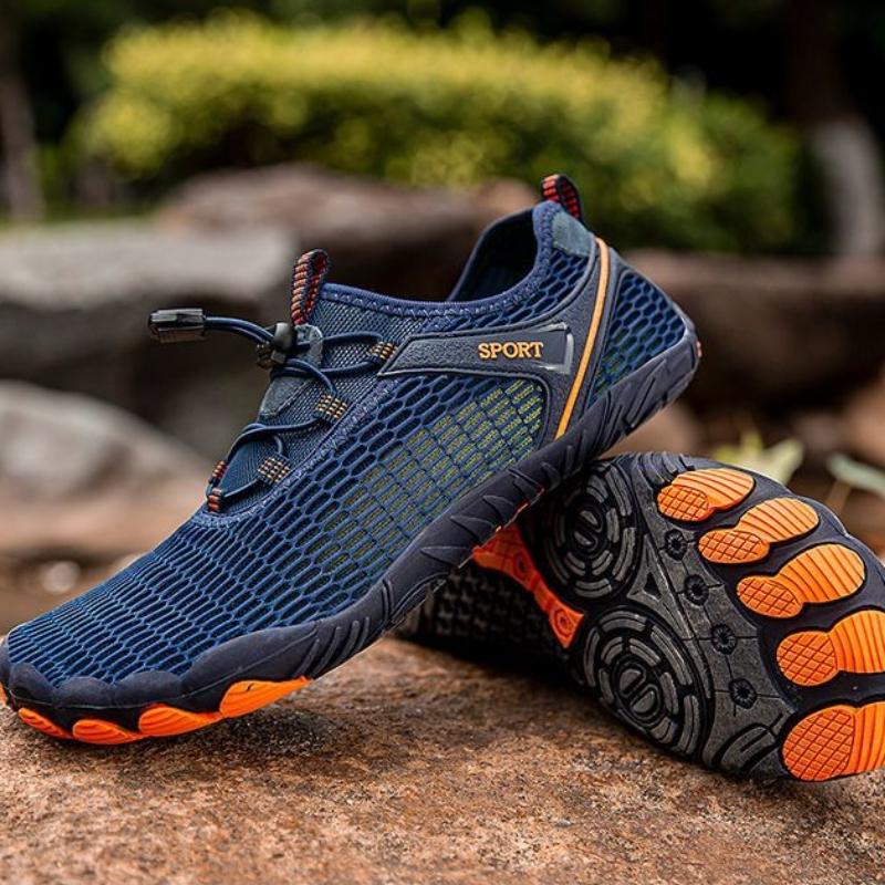 Fashion Gray Breathable Running Male Sports Shoes Mesh Upper Outdoor Trend 2025 Low Price Spring and Autumn Size 9 Men's Casual Sneakers