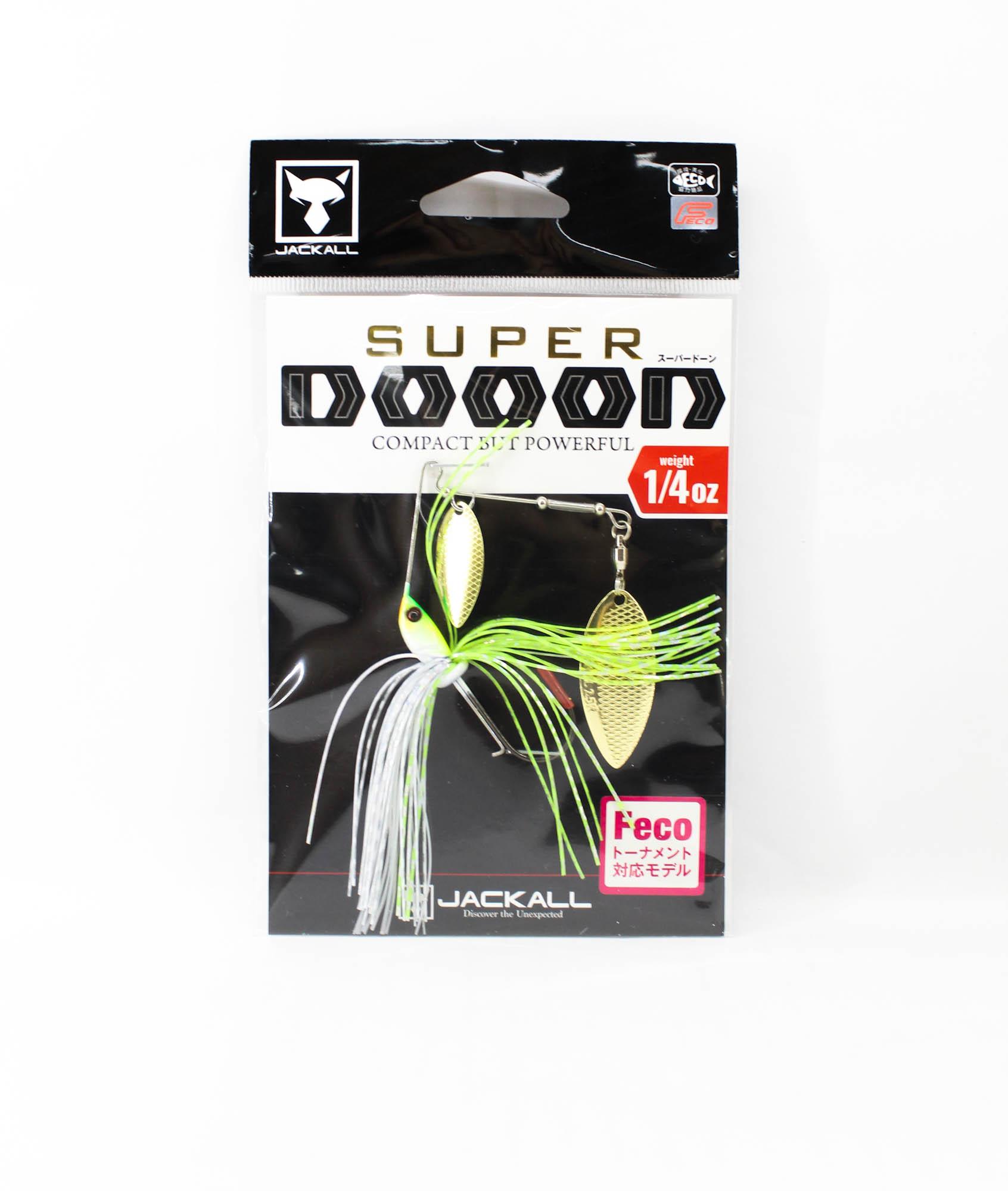 

Jackall Spinner Bait Lure Super Dooon 1/4 Oz TG Chartreuse Back White (0550)
