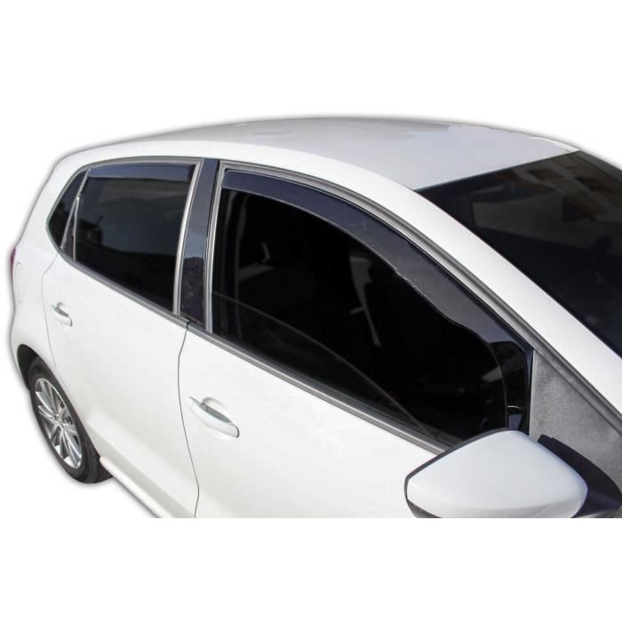 Déflecteurs d'air - SCOUTT - GP - Fumé - Pour Volkswagen Polo 5 6R 5P - 2009-2017