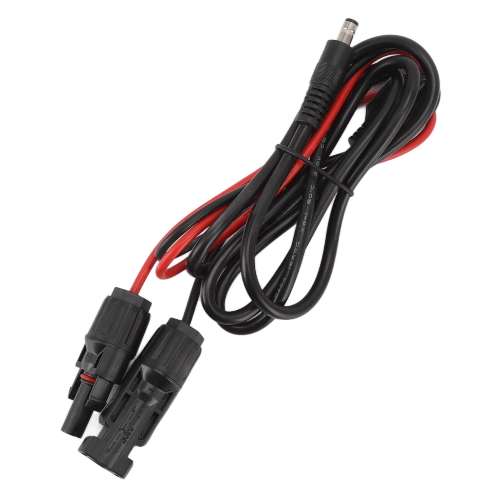 

16AWG Solar Connector to DC 5.5mm Male Adapter Cable Copper Solar Panel Extension Cable