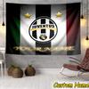 Custom Name Juventus Football Club Crest Tapestry Room Decoration Wall Hanging for Living Room Bedroom, dormitory, Birthday and Christmas gifts