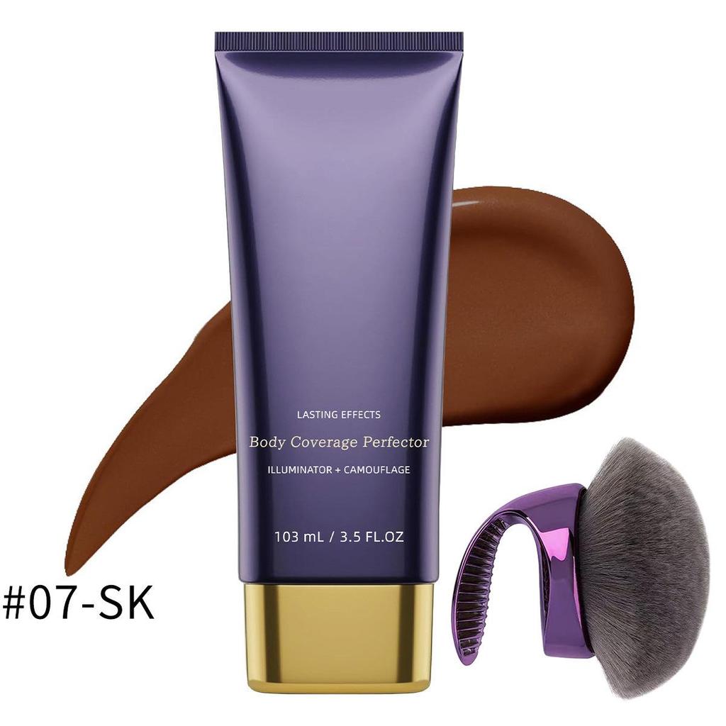 Vollständige Abdeckung Wasserdichter Körper-Concealer mit Pinsel – Schweißfest, Tattoo- & Narbenabdeckung, Aufhellend & Unsichtbares Finish