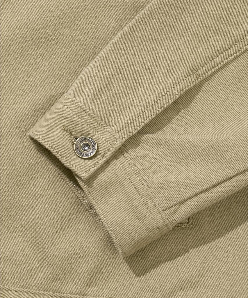 Agod Washed Twill Work Jacket [Beige]