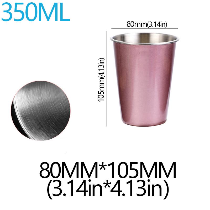 350/500ml 304 Stainless Steel Metal Cup Beer Cups Wine Coffee Household Office Bar Travel Camping Mugs Drinking Coffee Tea Mug