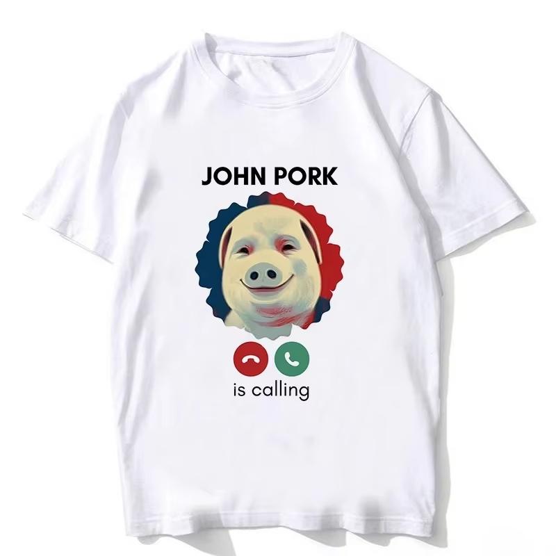 John Pork is Calling Graphic T-shirt S