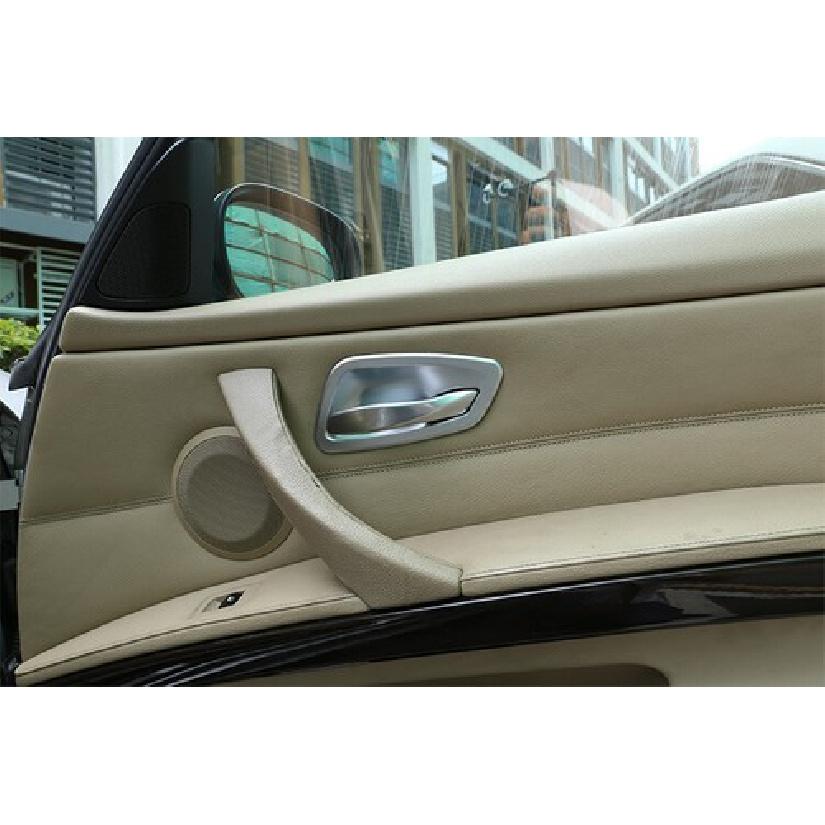 ABS Silver Style Inner Door Handle Bowl Cover Trim For BMW E90 2005-2012