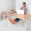 Footrest for Office Under Desk Foot Hammock Adjustable Home Foot Rest Desk Feet Hammock Premium Wood Iron Polyester Comfort