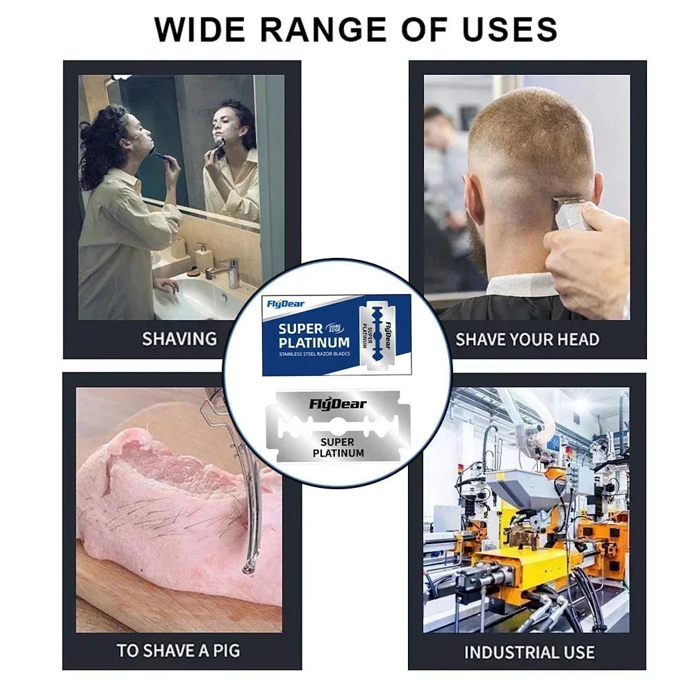 20/30 szt. Męskie ostrza do golenia Ostrza dwusieczne Ostrza ze stali nierdzewnej Ostrza do maszynki bezpiecznej Gładkie i precyzyjne czyszczenie.