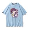 Summer Cartoon Ghost Killing Blade Summer Anime Cotton Cartoon Printing New Unisexs and Womens Casual Round Neck Short Sleeve