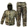 Breathable Suit Men Woman Lightweight Hooded Wild Leafy Design Woodland Hunter Ghillie Suit