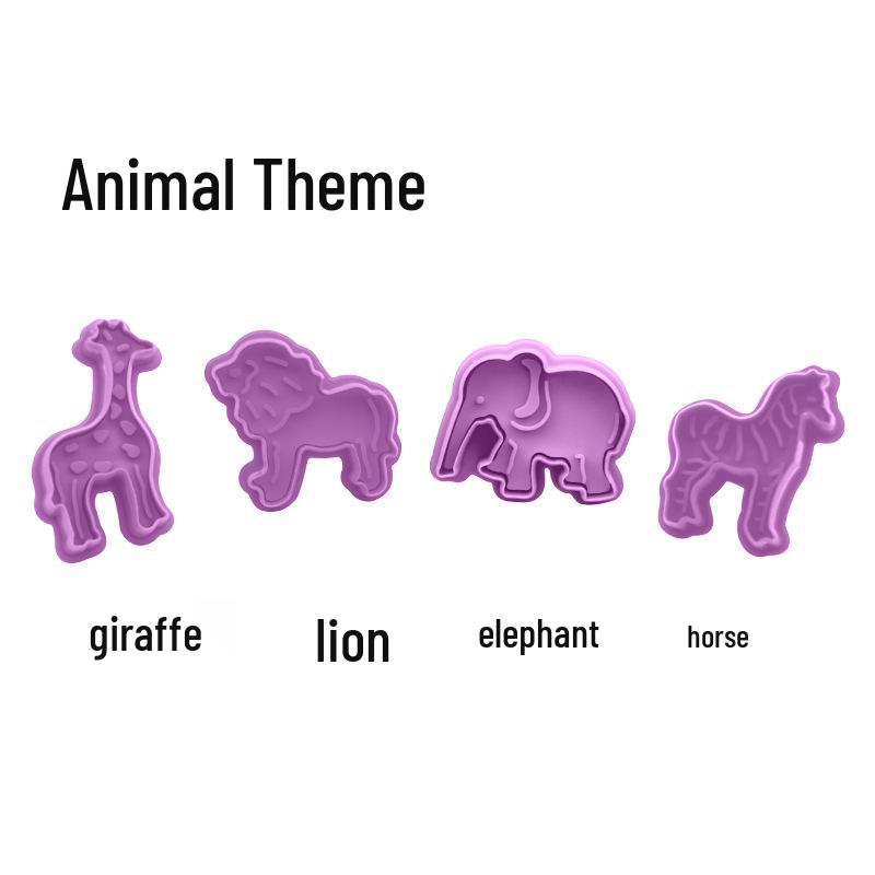 3D Cartoon Keksform Set - Feder-Ausstecher für Weihnachten, Halloween & Ostern