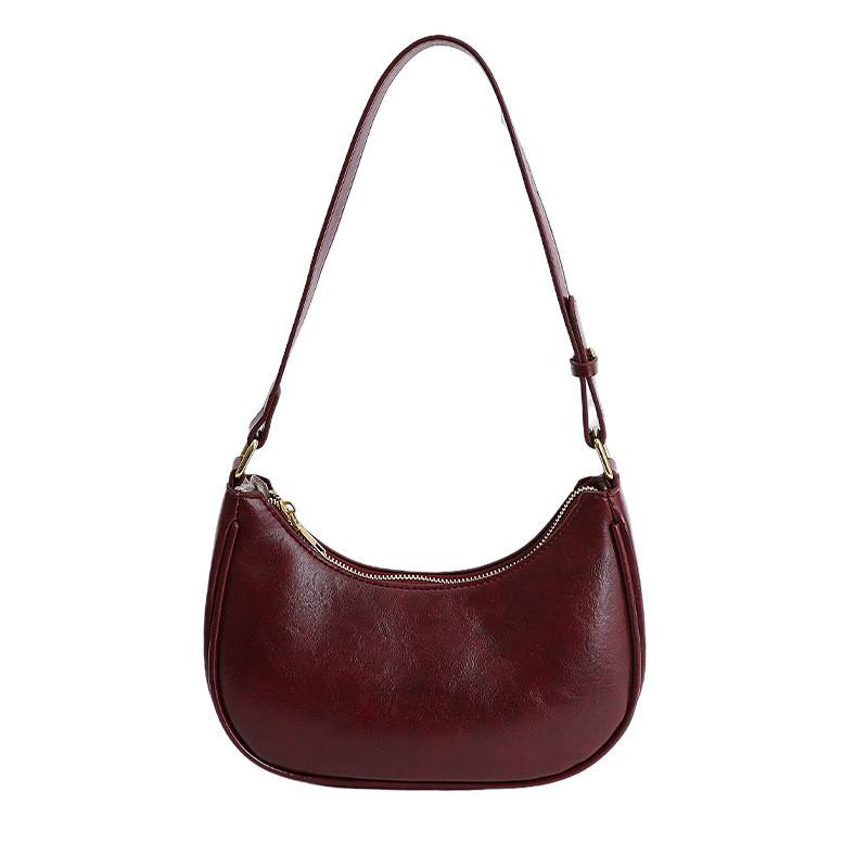 IELGY 2026 Spring Summer New Style Ladies Underarm Female Bag Niche Design Bag Female Solid Color Shoulder Bag Female Dumpling Bag No Pendant