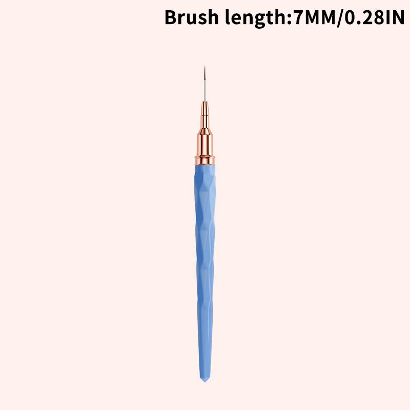 

Nails Art Liner Brushes Elongated Lines Striping Drawing Painting 7/9/11/15/25Mm Nail Design Pen Professional Manicure Tool 7MM синій