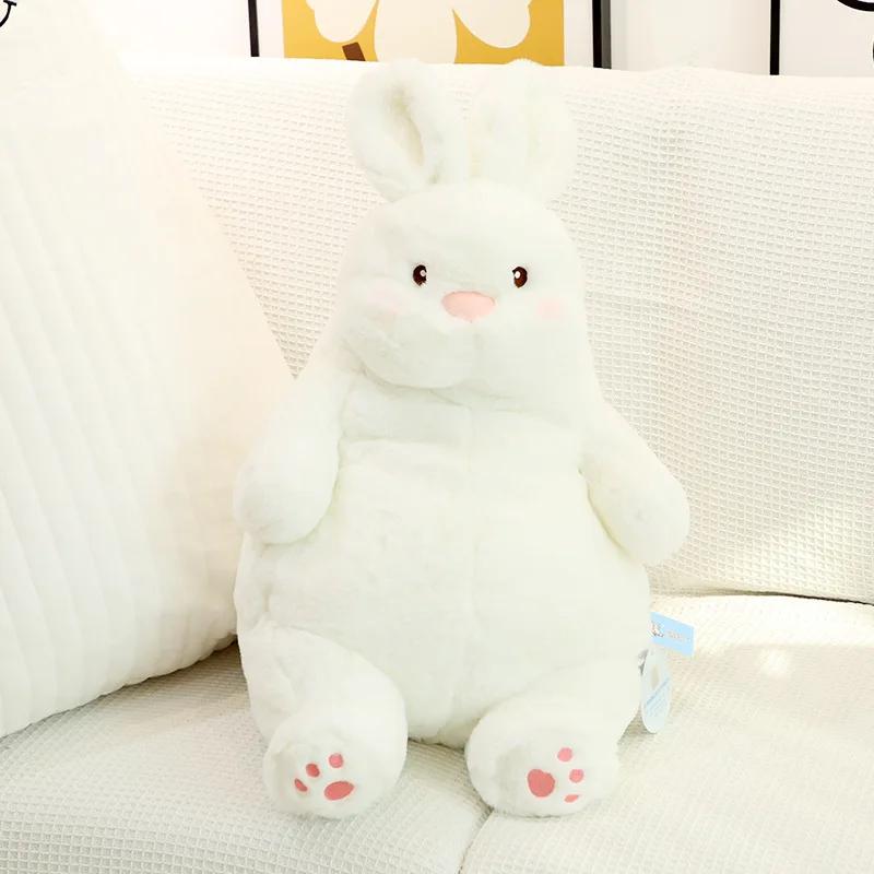 Lazy Rabbit Dolls Soft Plush Cute White Bunny Animal Toys Baby Sleep Pillows Cushion Kids Girl Birthday Gift Home Decor