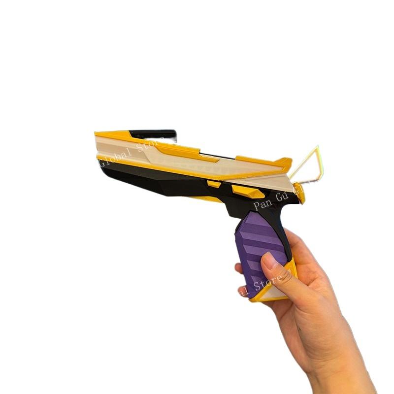 25cm/9.84in Valorant Customized 3D Print Purple Gold Gun Game Peripherals Model Gift Standard Configuration Collectible Prop Toy