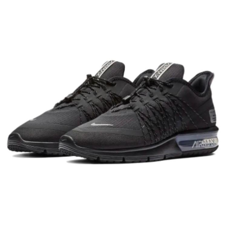 New Nike Air Max Sequent Durable Breathable Low Top Running Shoes Women's Black AV5356-004