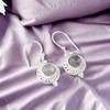 Rare Black Rutile Gemstone 925 Sterling Silver Jewelry Handmade Earrings 1.43" EE-117-27