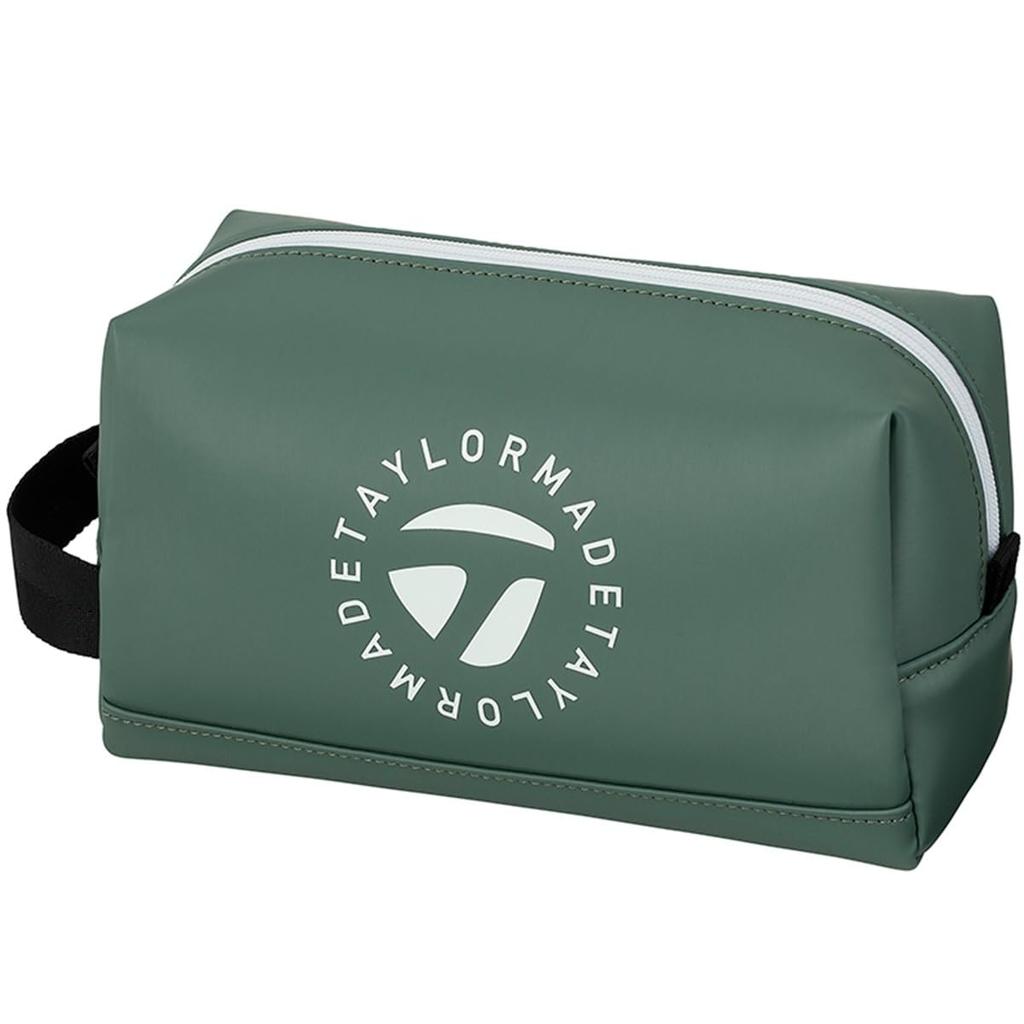 TaylorMade Circle Logo Pouch, Acid Green, Unisex, UN752, 2025FW