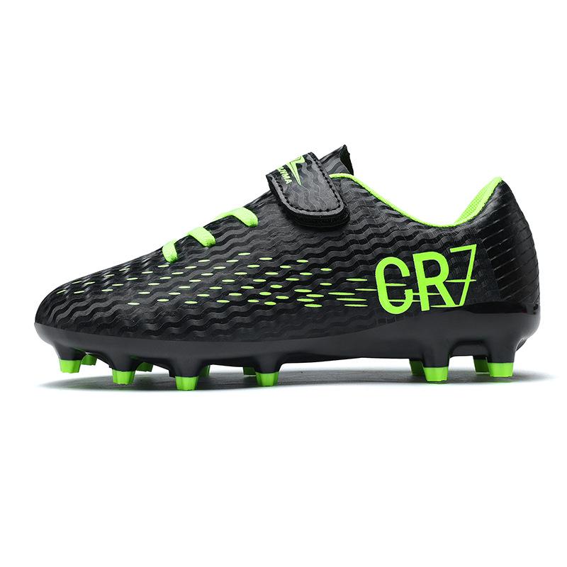 Scarpe da Calcio Giovanili Multicolore Co-branded CR7 - Tomaia in PU Resistente all'Usura, Design Avvolgente per Allenamento e Competizione