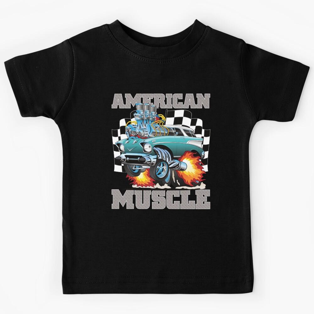 Muscle Cars High Performance Race Car Street Machine Kids T-Shirt 170