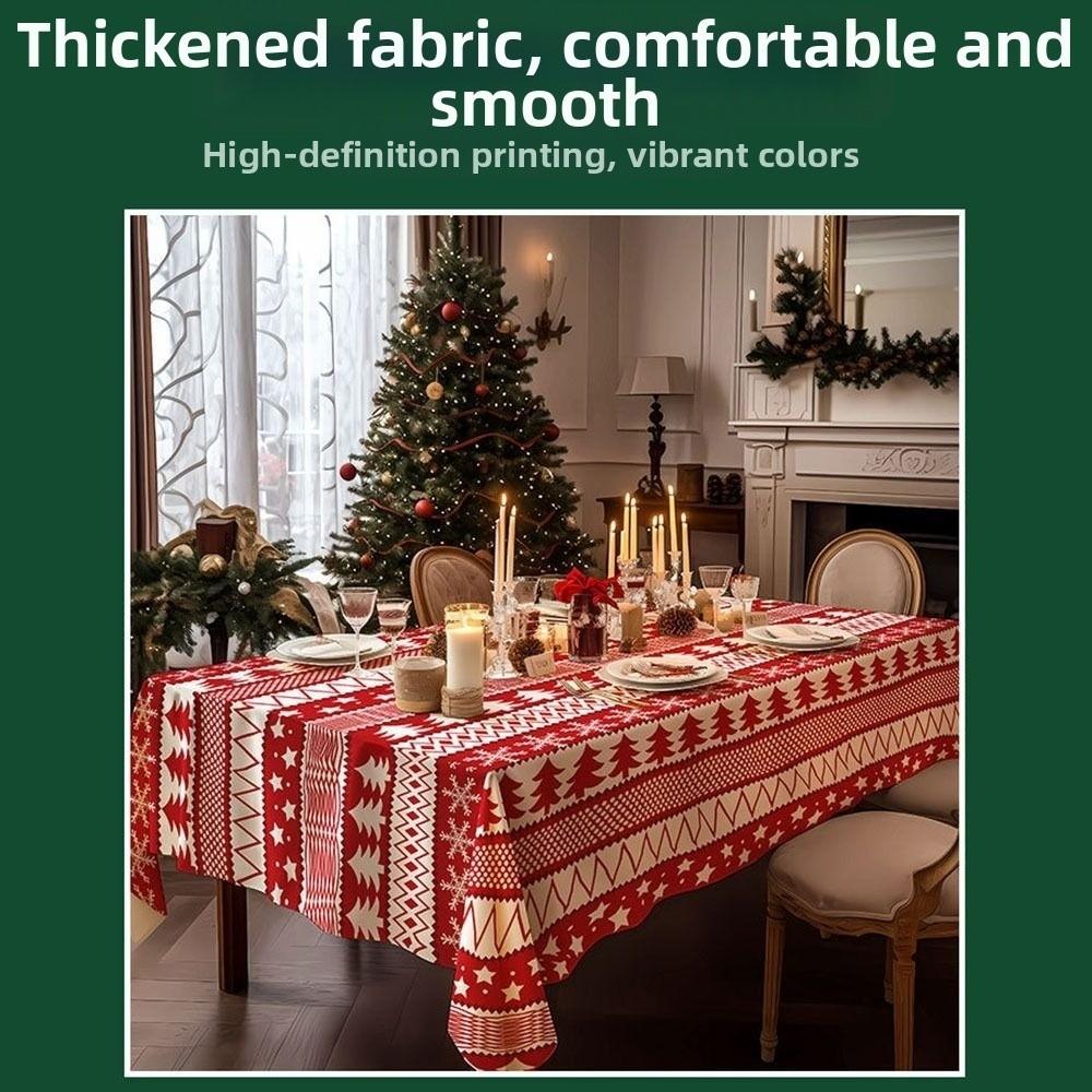 100*140cm Christmas Decorative Table Cover Thickened Tablecloth  New Year Party Supplies
