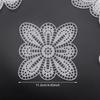 10PCS White Plastic Butterfly Sheet Knitting Board Hexagonal Sheet Crochet Embellishments DIY Weaving Bag Material