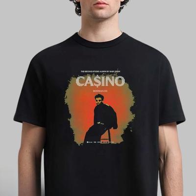 2026 New Baby Keem CAINO CASINO Album Graphic Tshirt Unisex Summer 100Cotton Oneck Hiphop Y2K Style Short Sleeve Mens Shirt