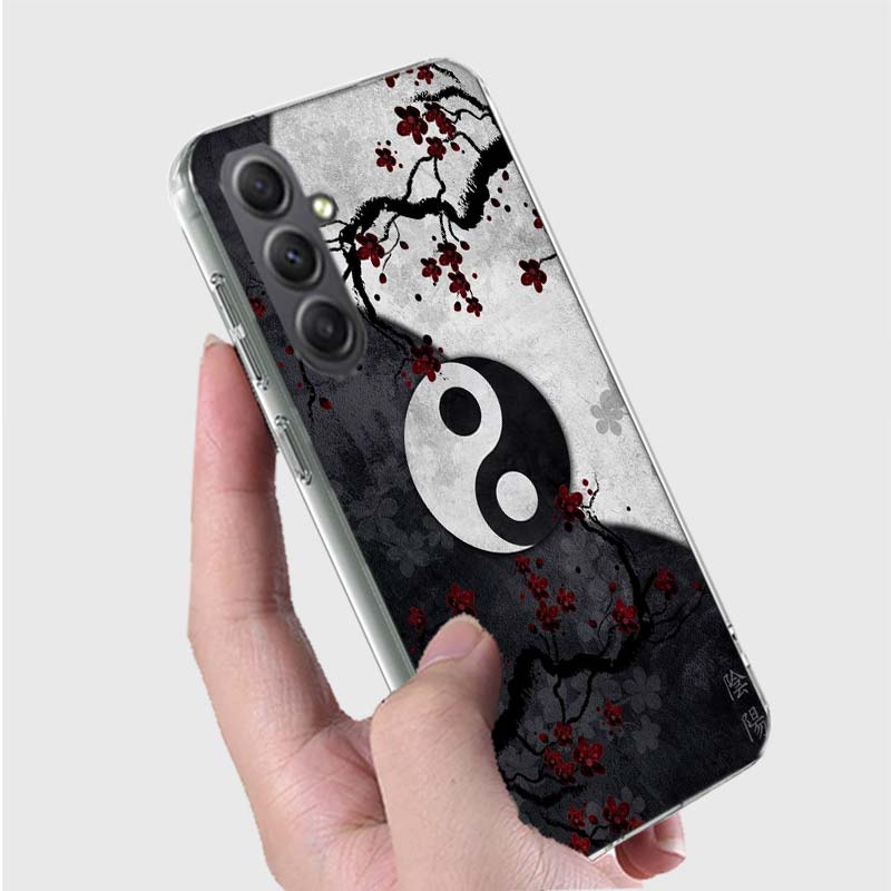 Eight Diagrams Taiji Yin Yang Phone Case for Samsung A16 A26 A36 A56 A17 A37 A57 A07 A06 A02S A03 A04S A05S Galaxy Note 20 10 A5