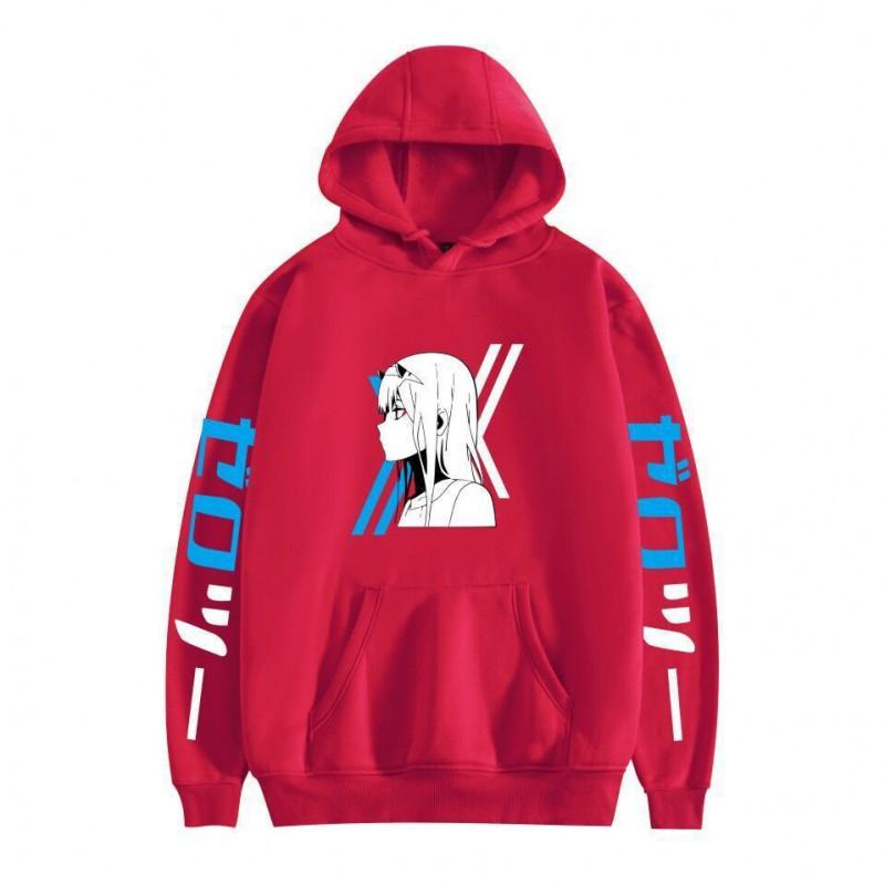 Anime Darling In Franxx Zero Two Kapuzenpullover Unisex Oversized Lässiger Pullover