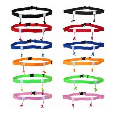 Waist Belly Band Marathon Race Belt Reflective Tape Triathlon Waist Belt  Cycling Motor