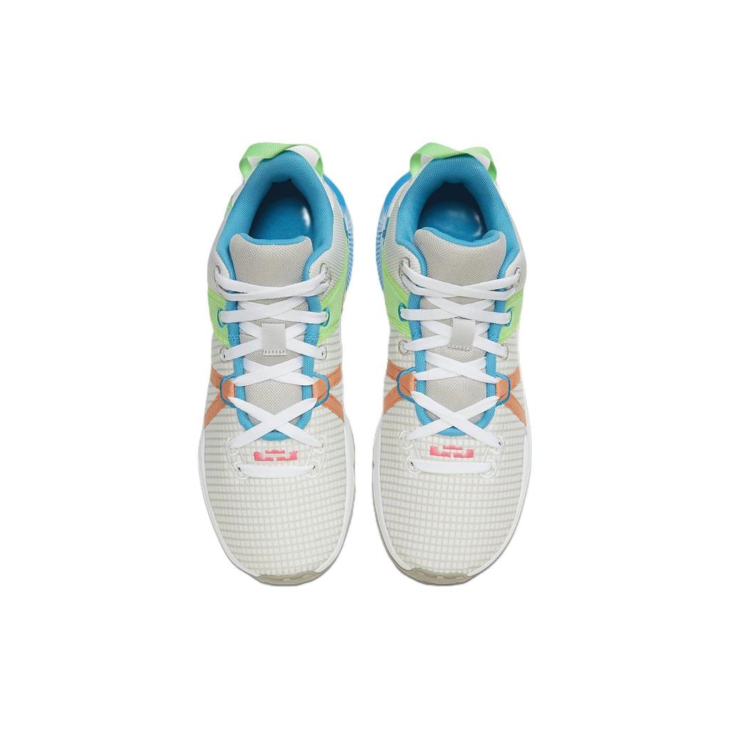 Nike LeBron Witness 7 EP Grey Fog Multi-Color Men Sneakers Cobblestone Laser-Blue Hyper-Pink DM1122-003