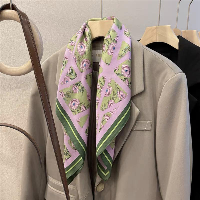Nice Small Scarf Korean Ins Style All-match Fashion Summer Decorative Square Tie Hair Band Thin