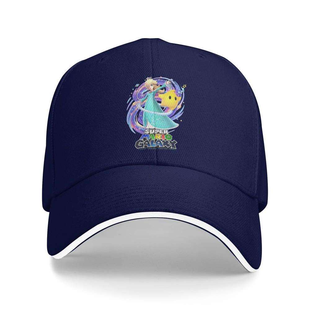 Rosalina Marios Galaxy Movie Baseball Cap Casual Sandwich Hat for Men Women Polyester Dad Hat Outdoor