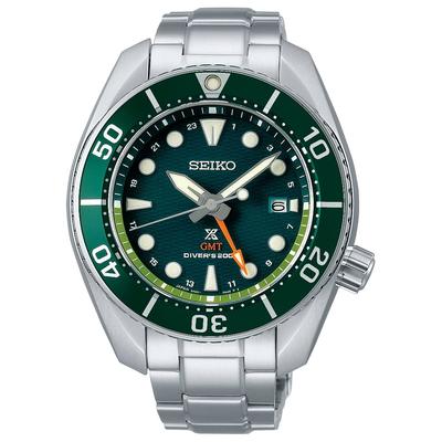 Seiko Prospex SBPK001 Diver Scuba Solar GMT Stříbrné