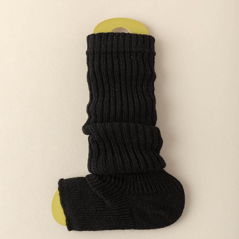 Grey Foot Socks for Women In Winter, Thickened and Fleece Warm Long Socks, Pile Socks, Long Leg Coverings