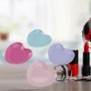 4pcs Stainless Steel Heart Shaped Makeup Palette Anti Rust  Mixing Tray for Travel