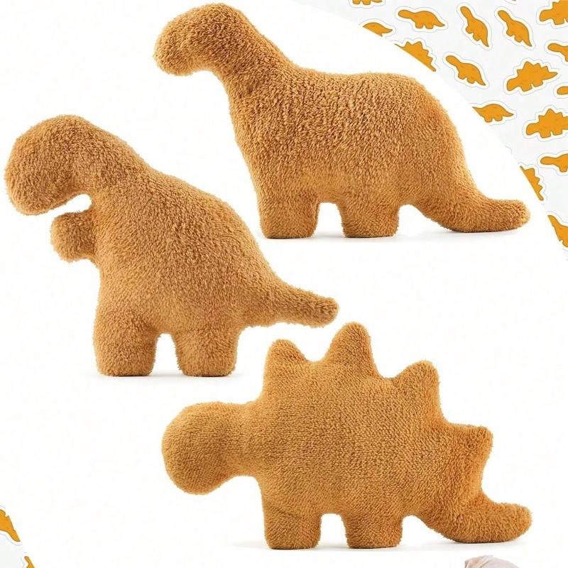Yuyongzhi Dinosaur Chicken Nugget Pet Chew Toys - Tyrannosaurus Rex, Triceratops, Spinosaurus Dinosaur Chicken Nugget Toys, Birthday Gift