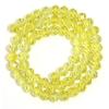 1 Strand 3/4/6/8/10mm Yellow Faceted Crystal Beads Glass Abacus Loose Beads For Jewelry Making DIY Bracelet Necklace Accessories