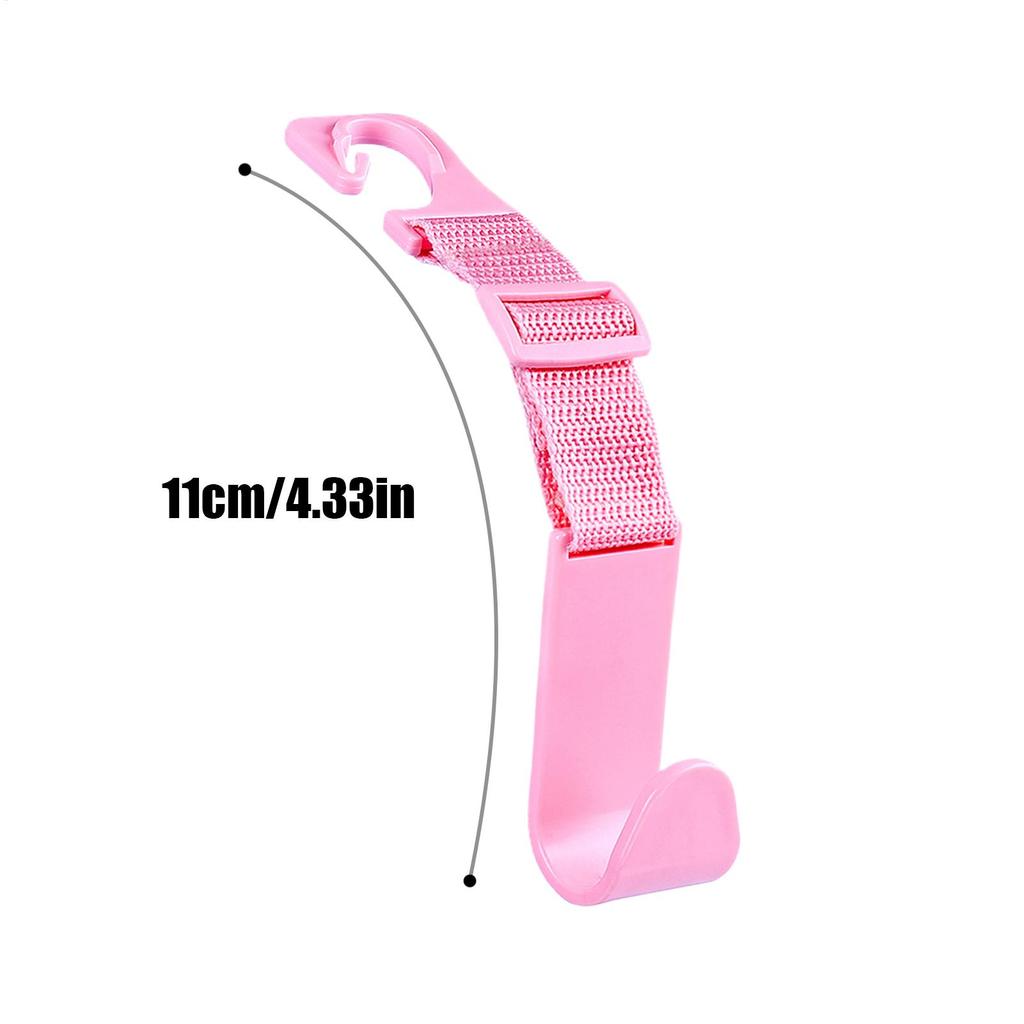 Car Seat Hooks Storage Hooks For Car Seat Headrest 4 Pieces Adjustable Bag Hanger Holder Backseat Organizer Vehicle Accessories