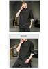 Men’s Summer Ice Silk Chinese Buttoned Short-Sleeve Tang Suit Shirt, Cotton-Linen Hanfu Zhongshan Retro Style