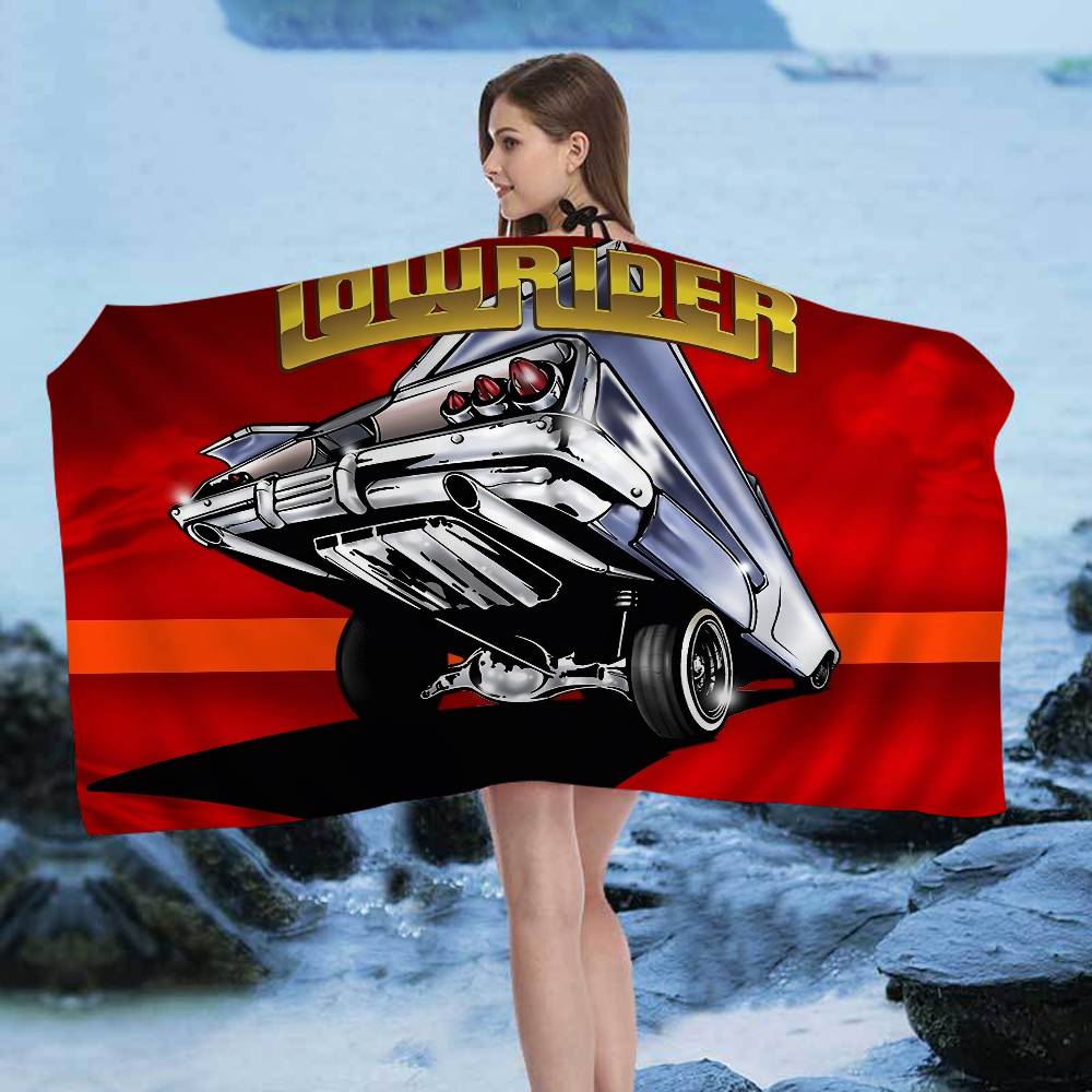 Lowriders Racing Big Microfiber Beach Towels Quick Dry Towel Sand Beach Towels Pool Towel for Travel Swim Pool Yoga