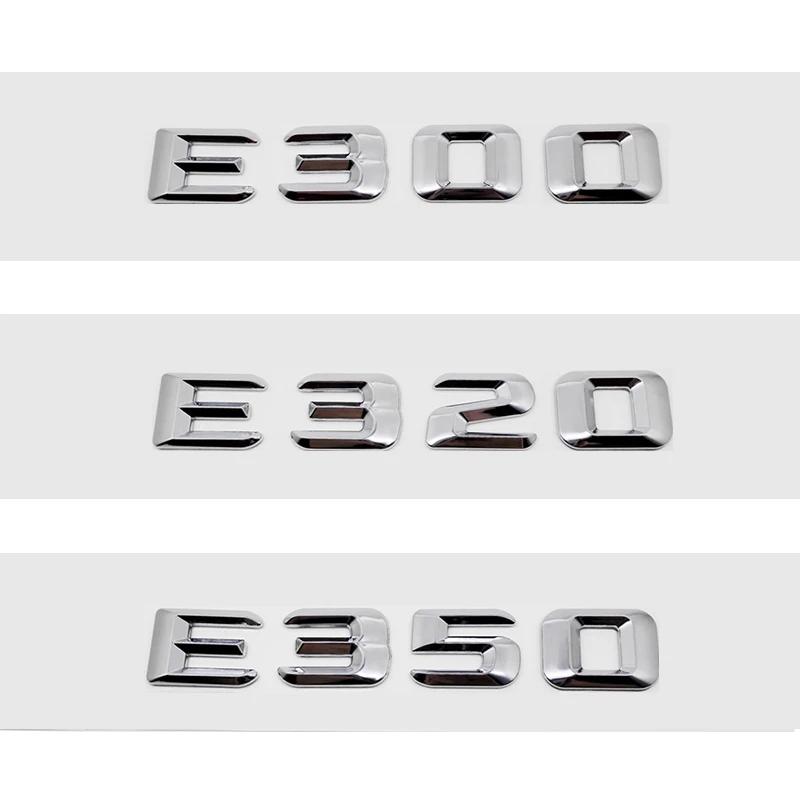 Car Rear Trunk Number Letter Sticker Tail Box Emblem Badge for E Class E300 E320 E350 E400 E420 E430 E500 E550 Logo Decal